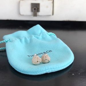 Authentic T&Co Sterling knot Earrings